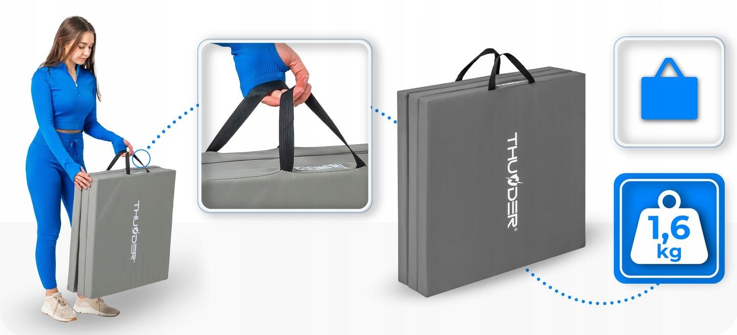 Matelas de gymnastique pliable exercices 180x60x4 3/7