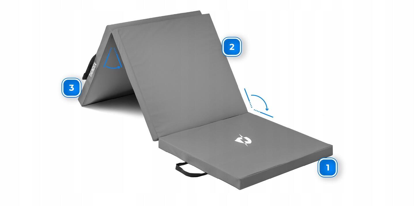 Matelas de gymnastique pliable exercices 180x60x4 7/7
