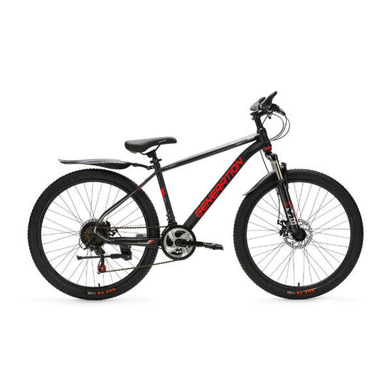 Generation GT600 Mountainbike 26 Zoll - Rot - Schutzbleche