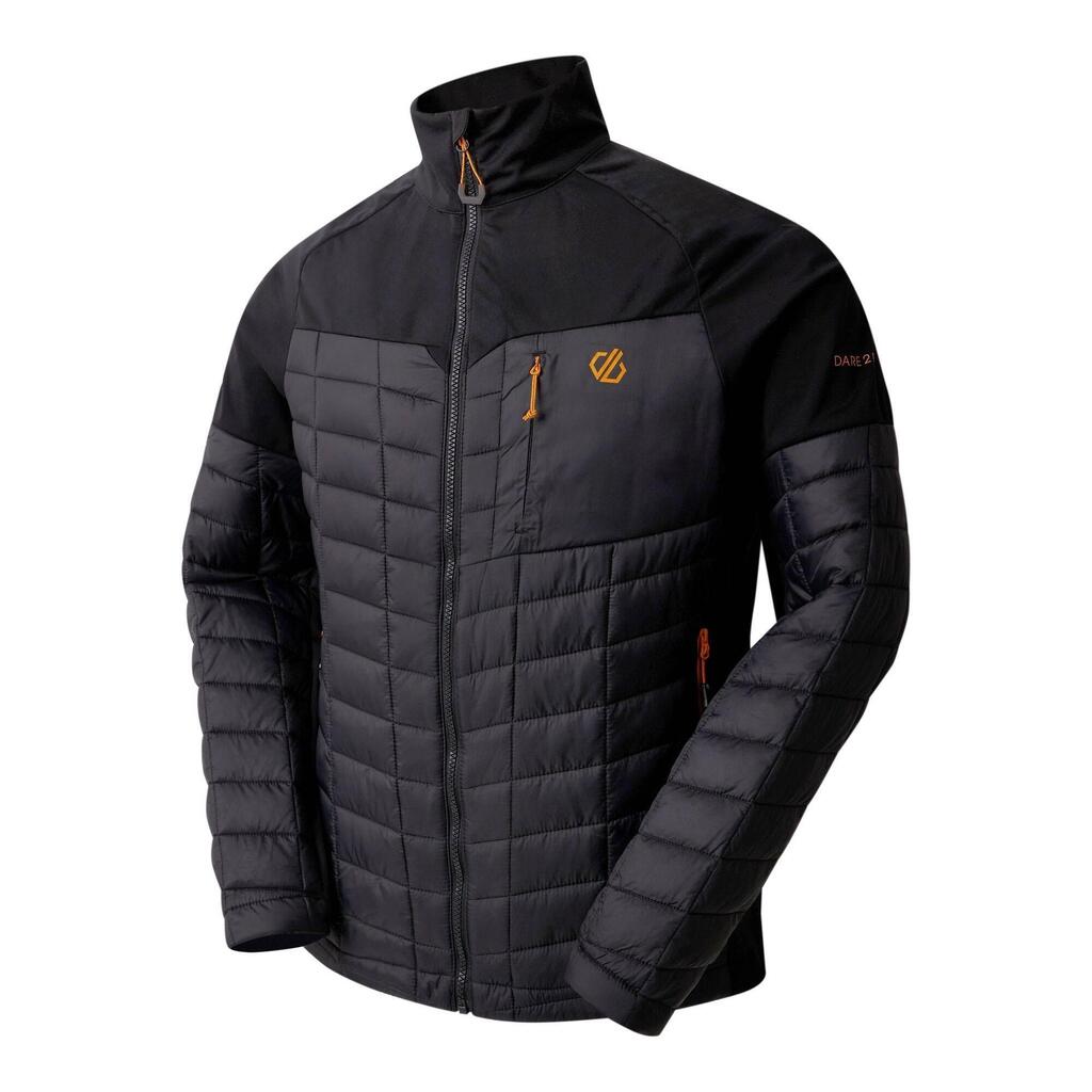 Mens Mountaineer II Quilted Hybrid Jacket (Stormy Weather/Lead Grey)