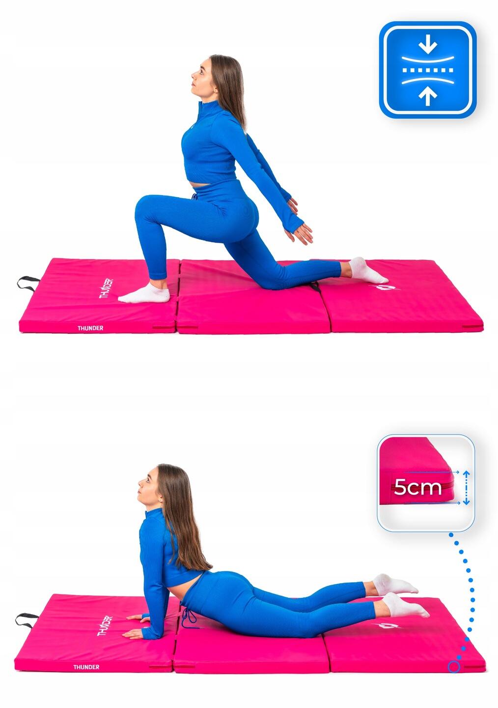 Matelas de gymnastique pliable pour exercices 197x100x5 5/7