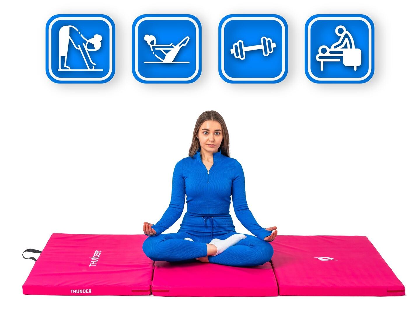 Matelas de gymnastique pliable pour exercices 197x100x5 4/7