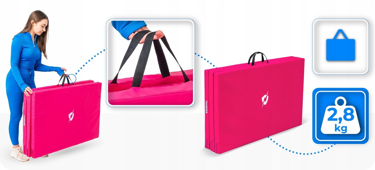 Matelas de gymnastique pliable pour exercices 197x100x5 3/7