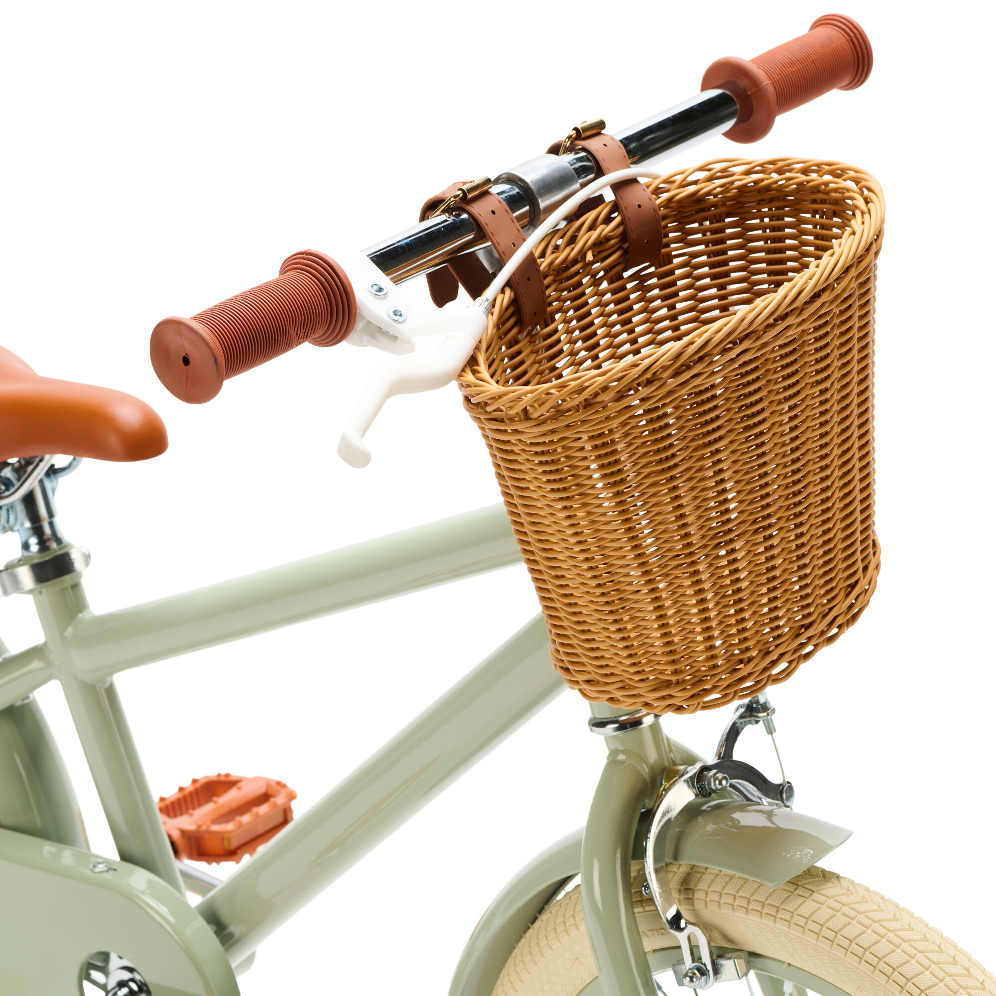 Generation Retro 16 pulgadas Verde – Bicicleta Infantil con Cesta 5/5