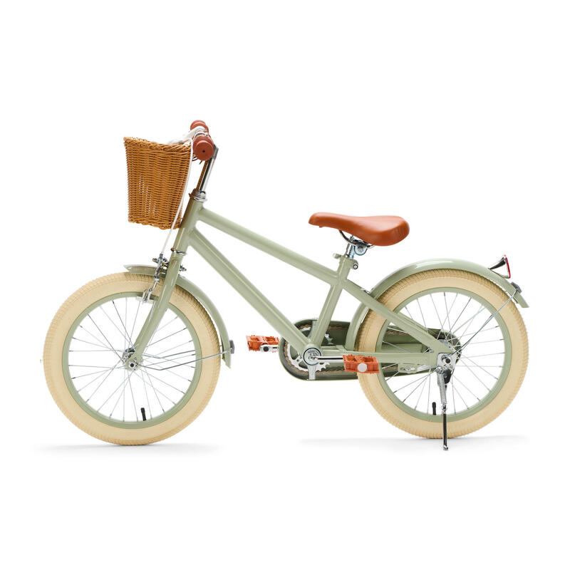 Generation Retro 16 pouces Vert – Vélo Enfant avec Panier