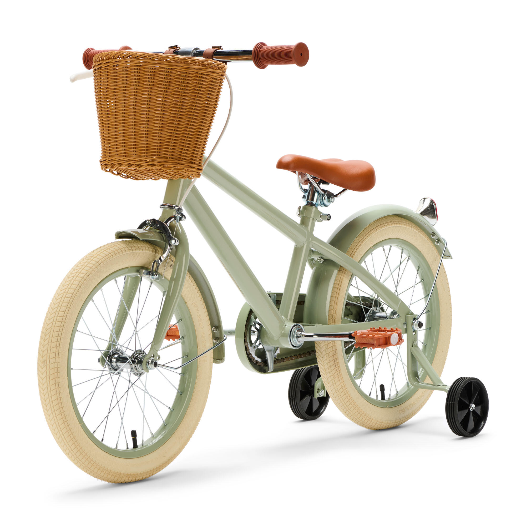 Generation Retro 16 pulgadas Verde – Bicicleta Infantil con Cesta 2/5