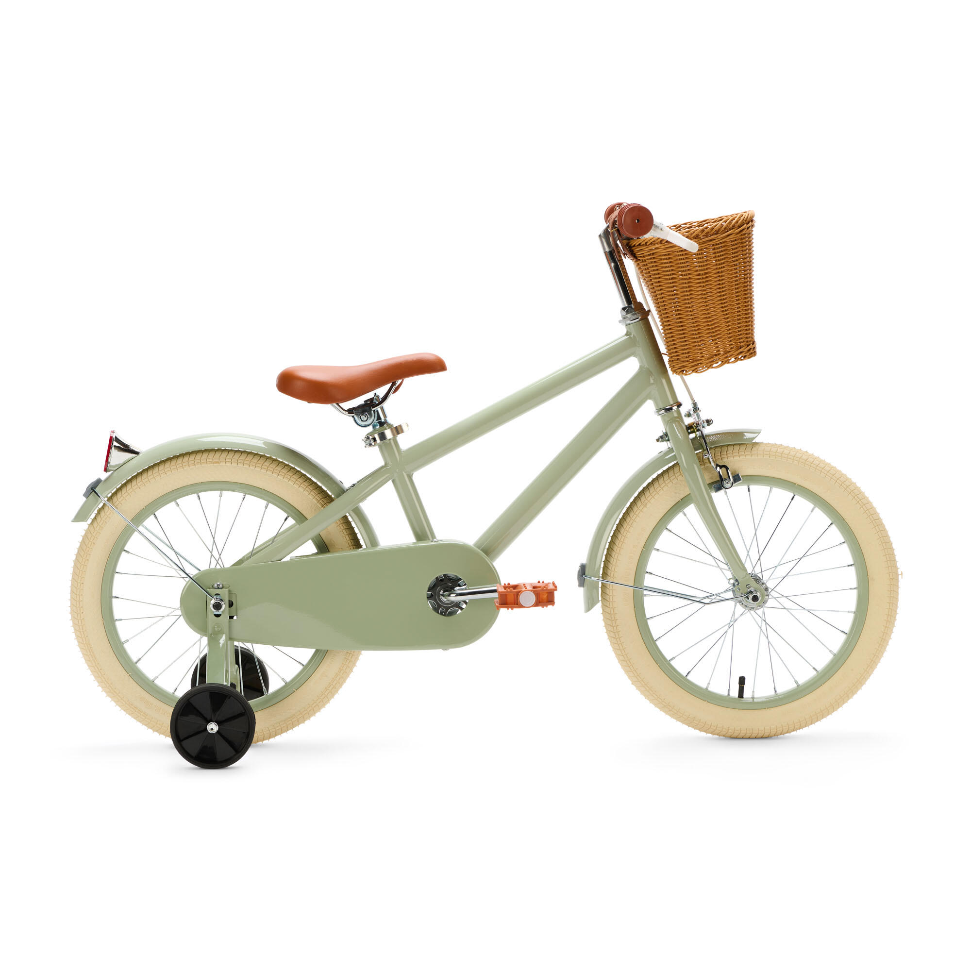 Generation - Generation Retro 16 Pouces Vert – Vélo Enfant Avec Panier - Vélo Enfant - Vert - 16" - Decathlon