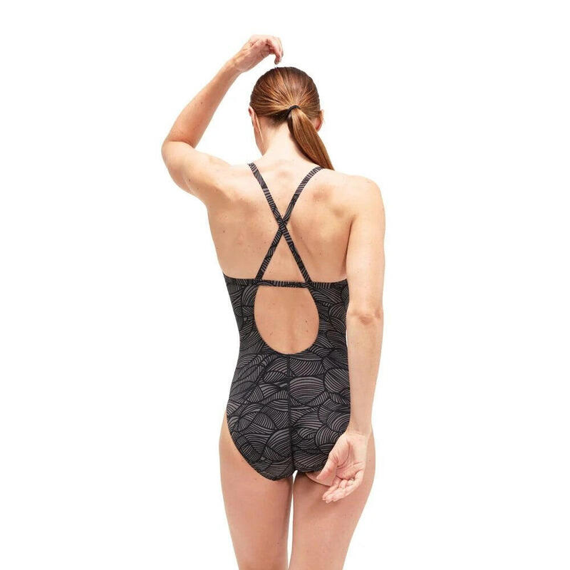 Speedo Maillot de bain croisé fixe allover