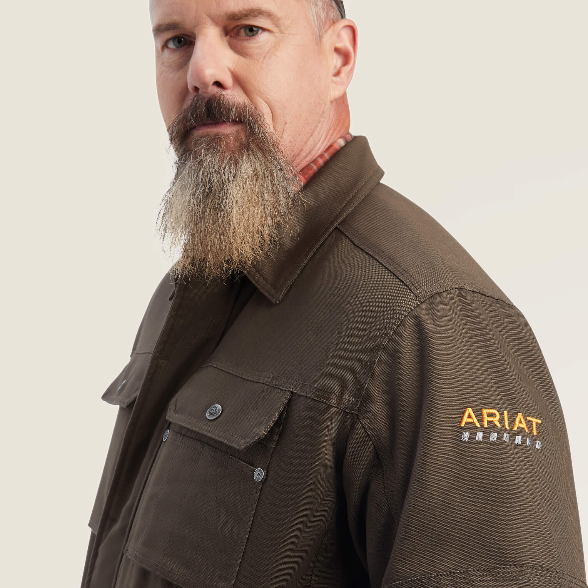 Veste imperméable duracanvas doublé sherpa Ariat Rebar 4/5