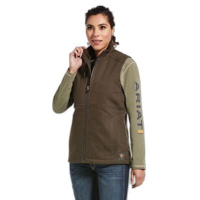 Dames waterdichte hoodie zonder mouwen ariat rebar duracanvas