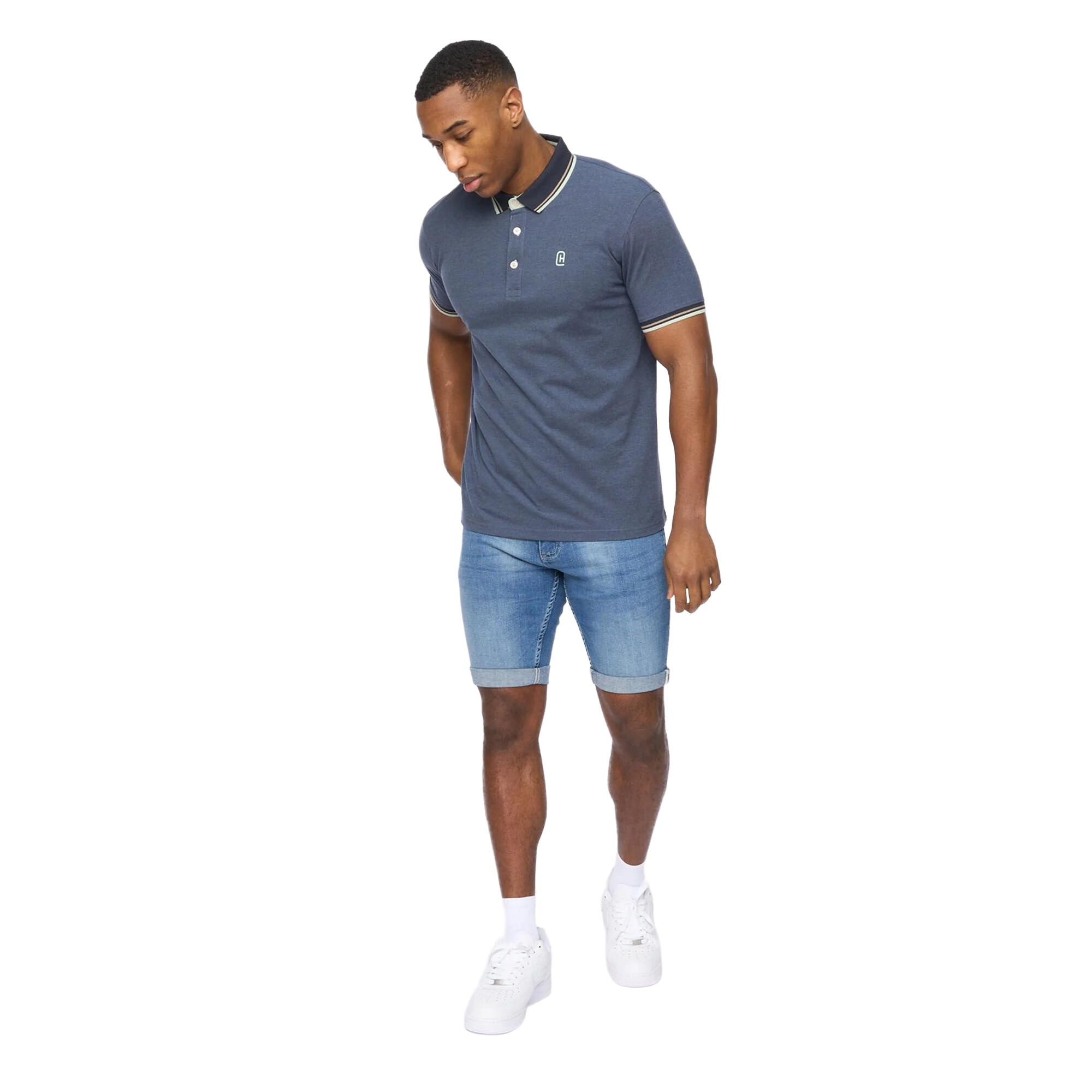 Mens Shellworth Polo Shirt (Navy) 3/3