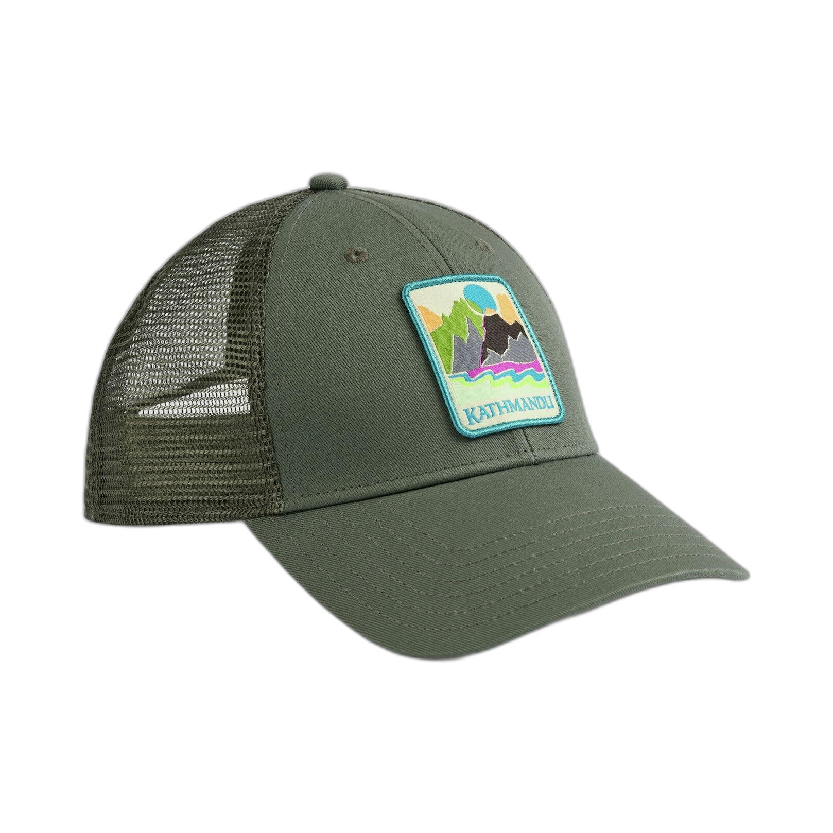 Kathmandu - Casquette Trucker Kathmandu Low V2 - Casquette - Beige|vert - No Size - Decathlon