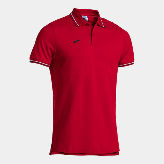 Polo Manches Courtes Football Homme Joma Confort Classic Rouge