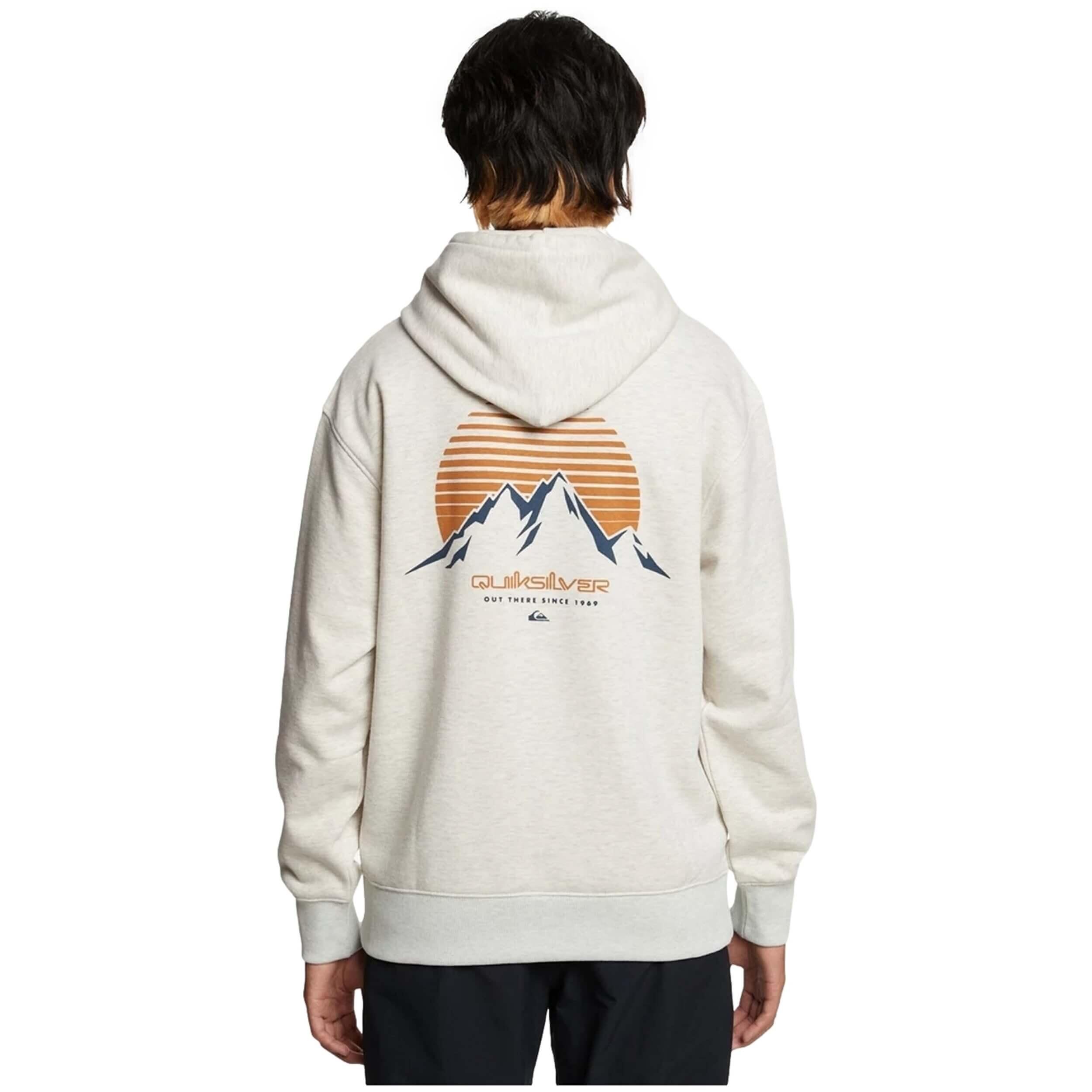 Quiksilver - Sweat À Capuche Quiksilver Modèle Eqyft04686-wclh Pour Homme - Sweat-shirt - Beige - Decathlon