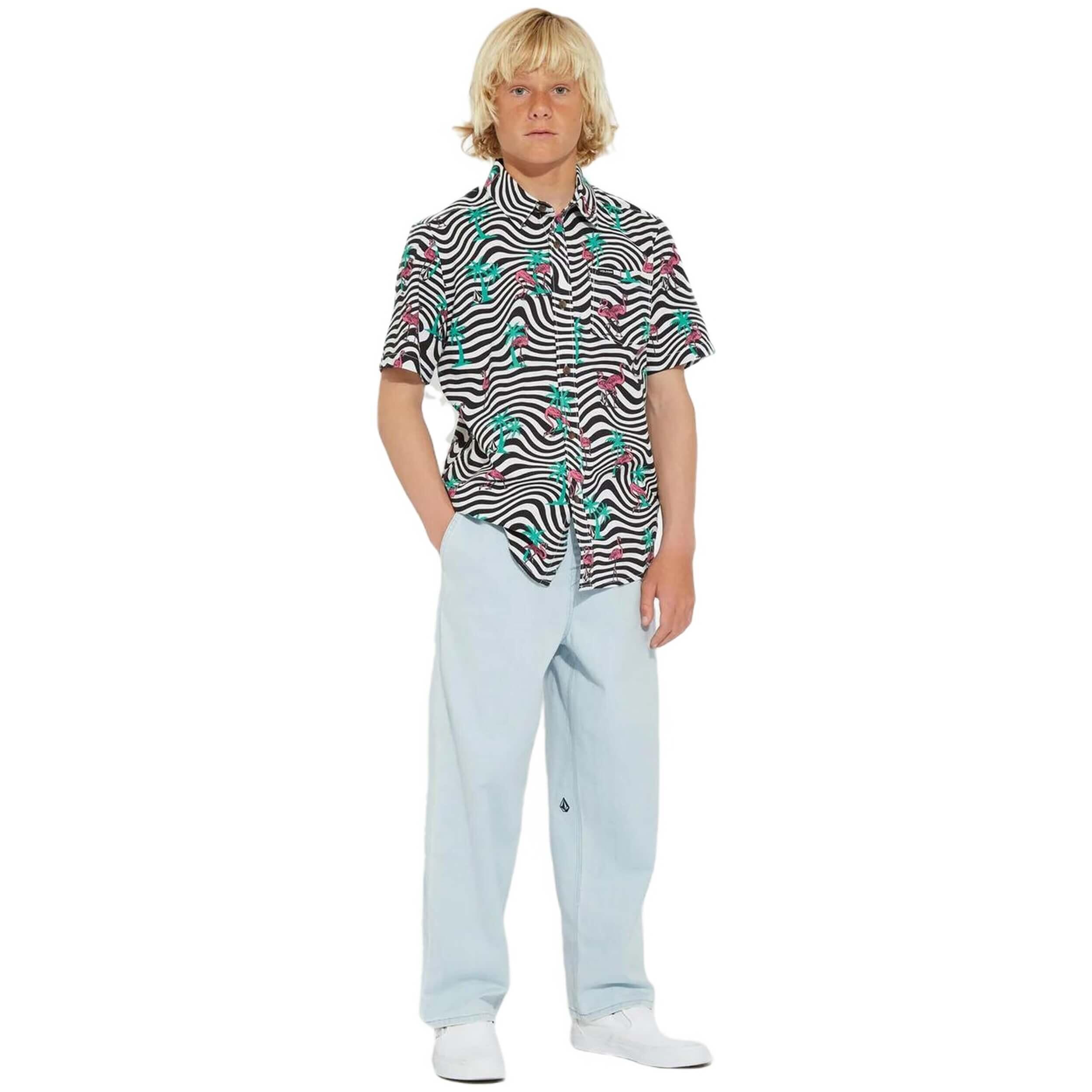 Sweat à capuche Volcom modèle C0412330_WHT pour enfants 3/5