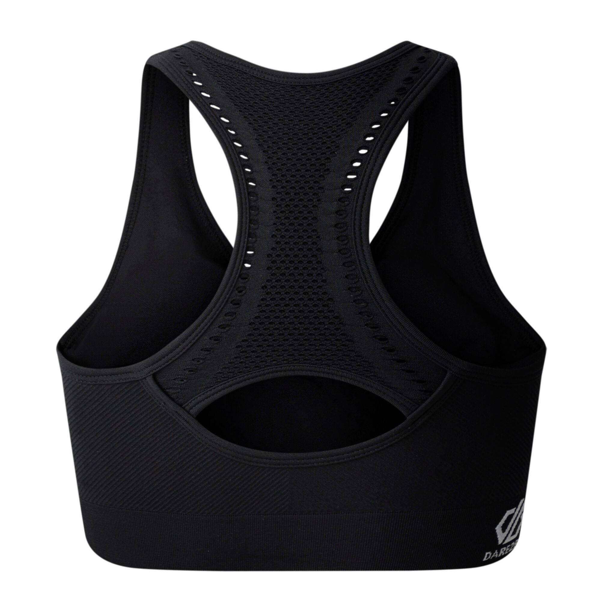 Reggiseno Sportivo Donna Dare 2B React Nero 2/4