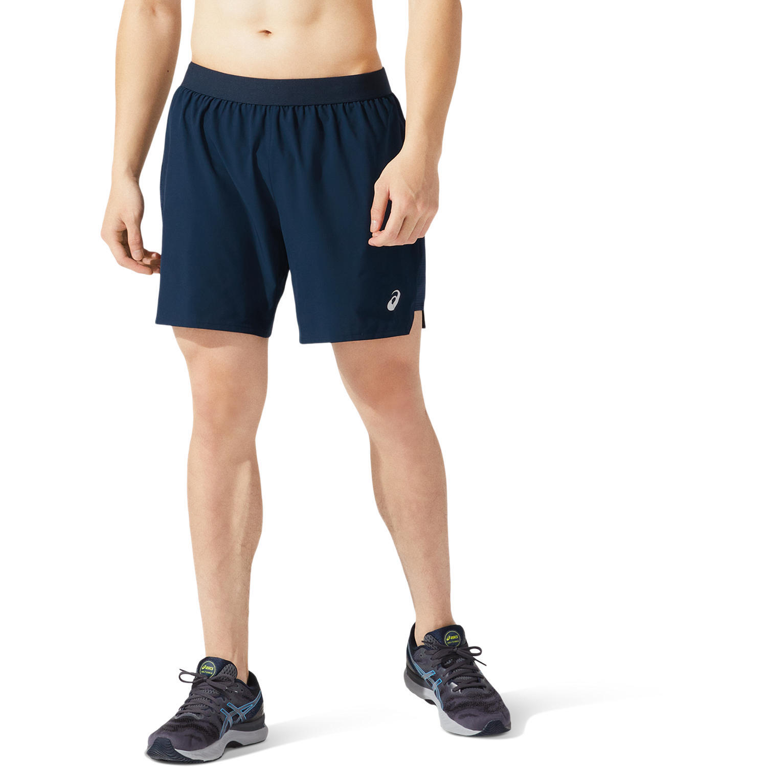 ASICS Mens 2 in 1 7in Road Shorts