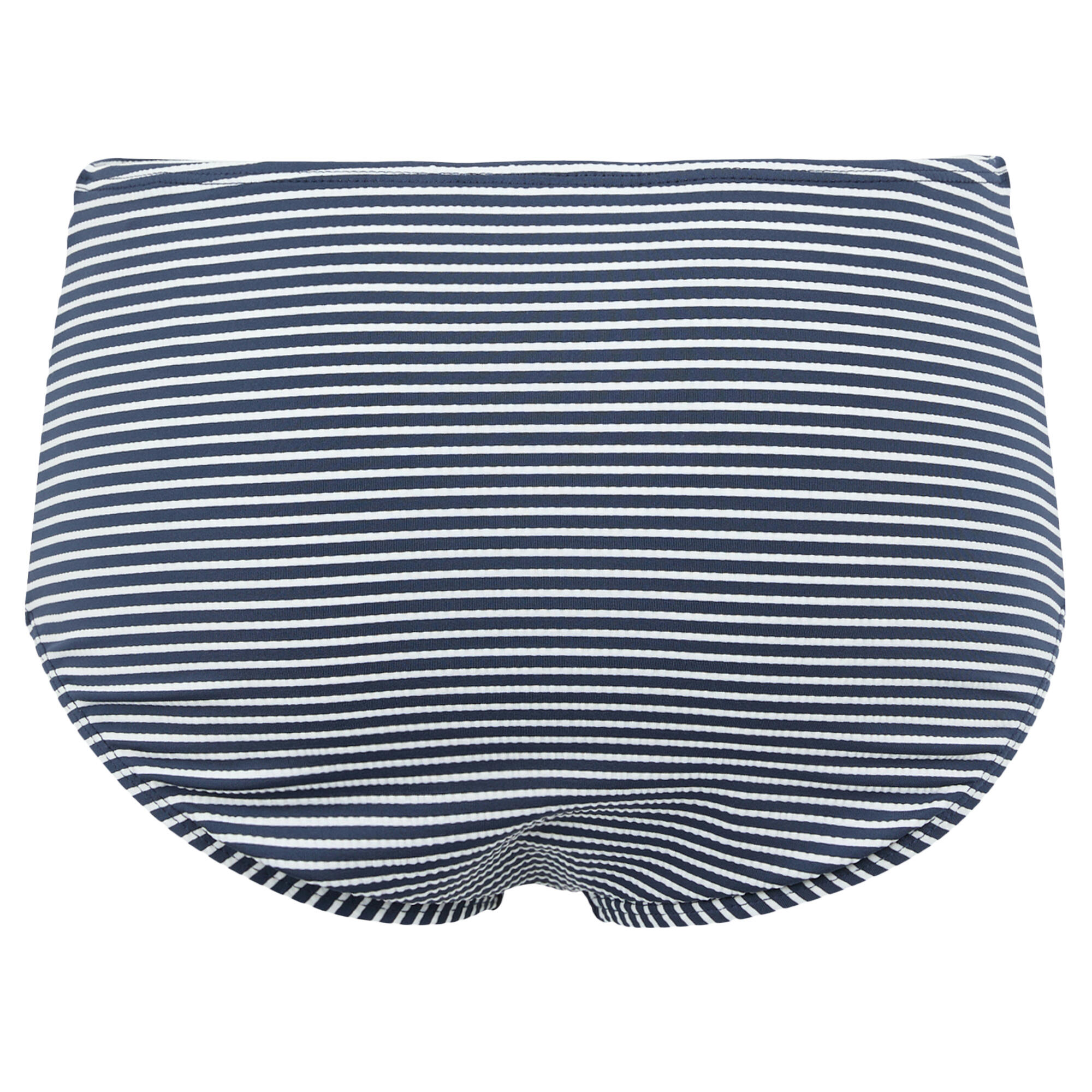 Womens/Ladies Paloma Seeksucker Stripes Swim Briefs (Navy/White) 3/5