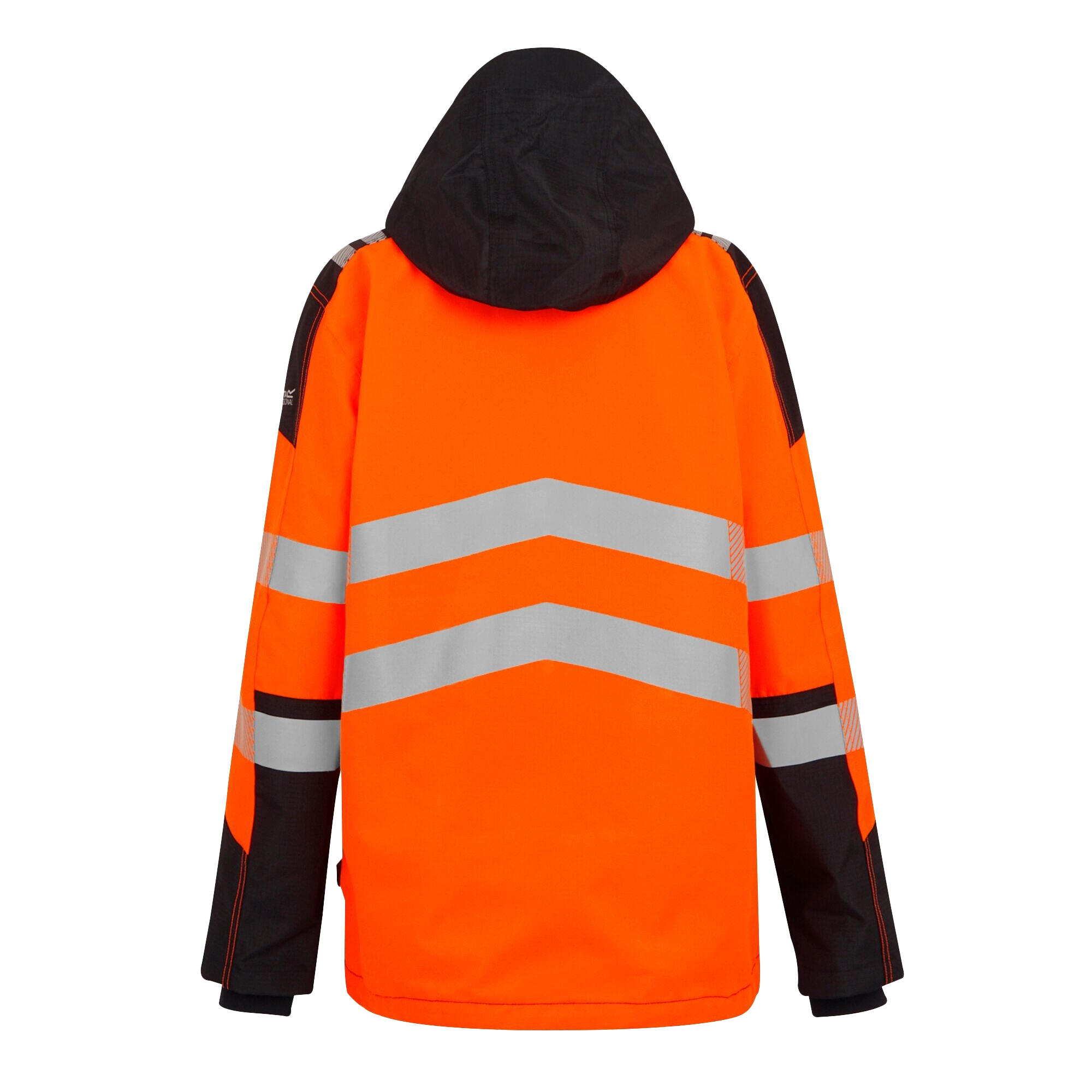 Waterdichte jas voor heren (Zwart/Oranje) 2/5