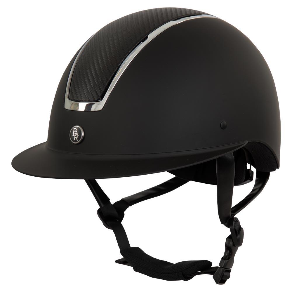 BR Riding helmet with polo visor BR Equitation Omega Painted