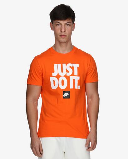 T-shirt uomo nike sportswear just do it - arancione