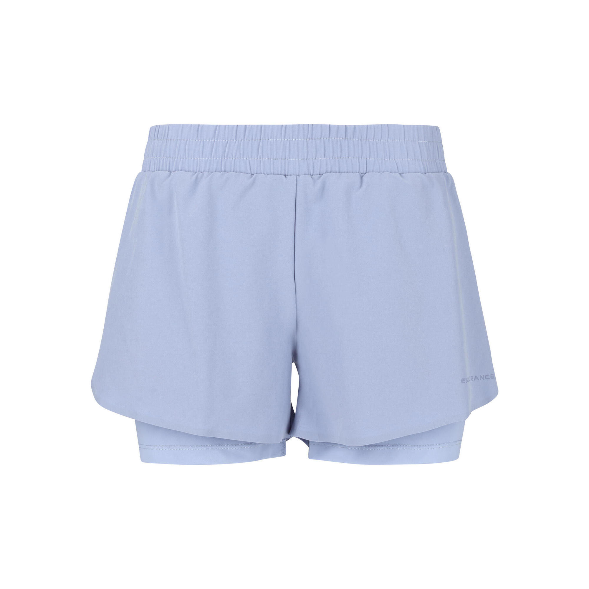 Endurance - Short Val - Shorty De Running - Bleu - Decathlon