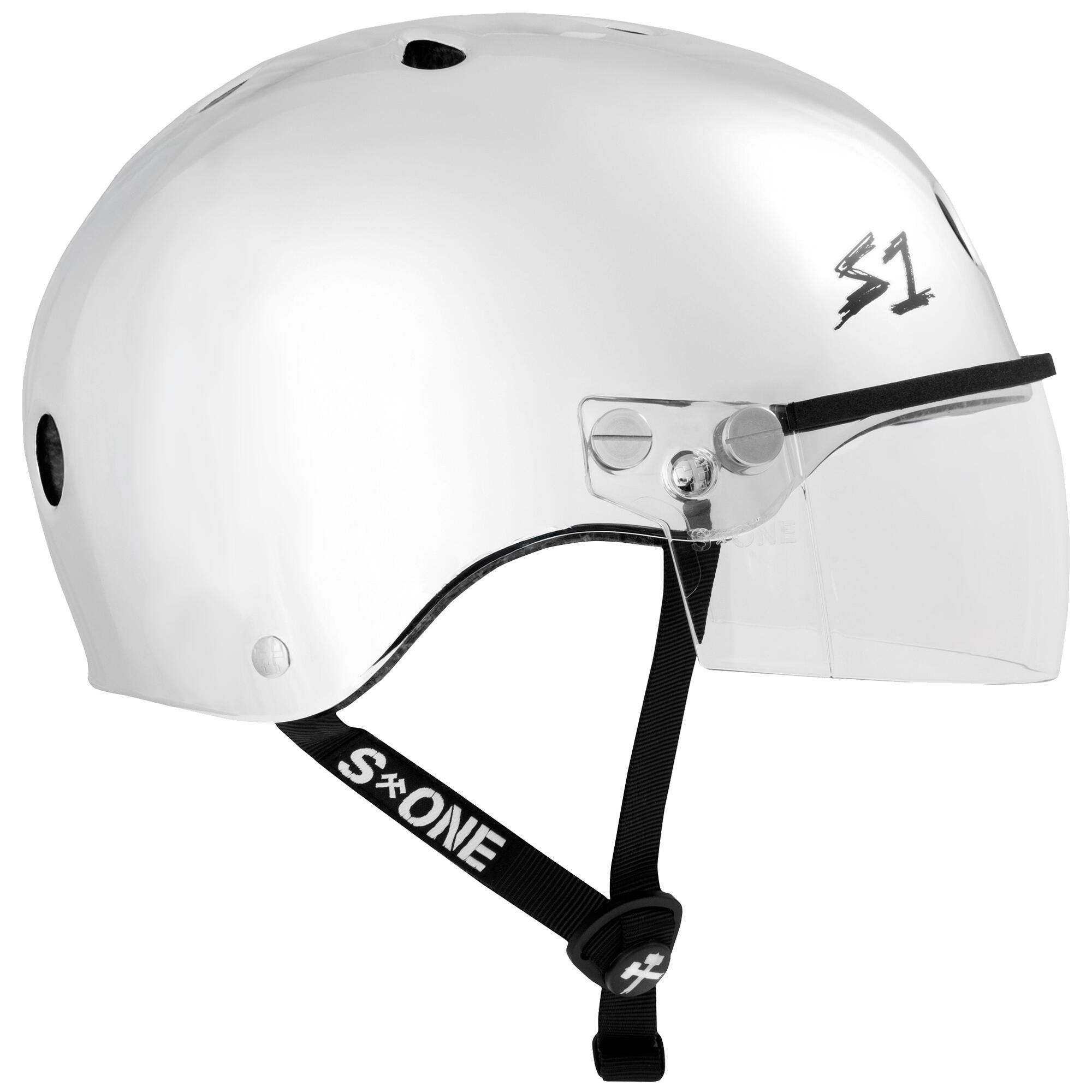 S1 LIFER VISOR Helmet – Multi & High Impact Certified – Silver Mirror 3/3