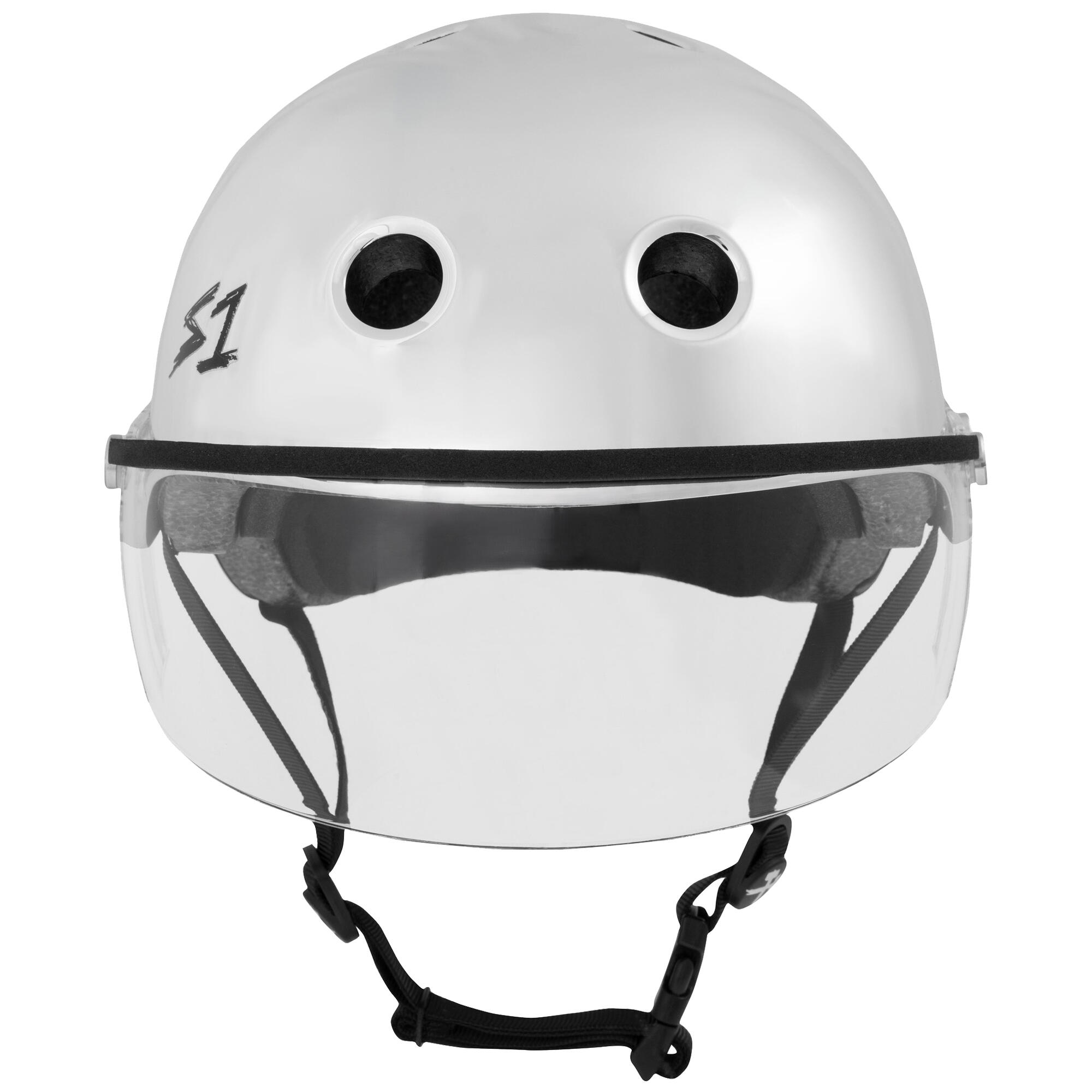 S1 LIFER VISOR Helmet – Multi & High Impact Certified – Silver Mirror 2/3