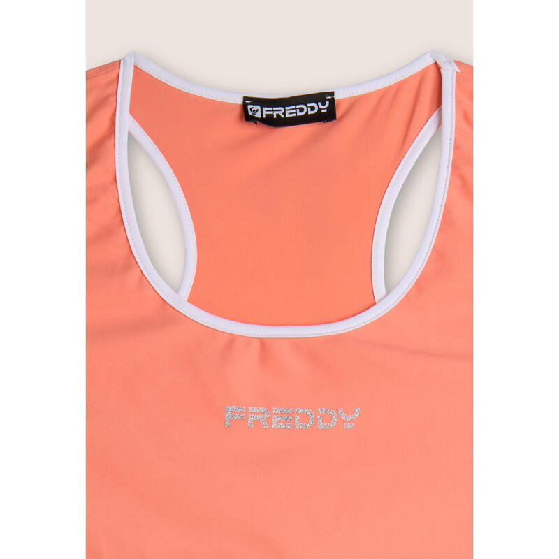 Brassière de sport avec soutien moyen et rebords contrastés