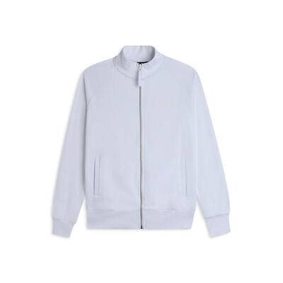 Felpa zip comfort fit con collo alto