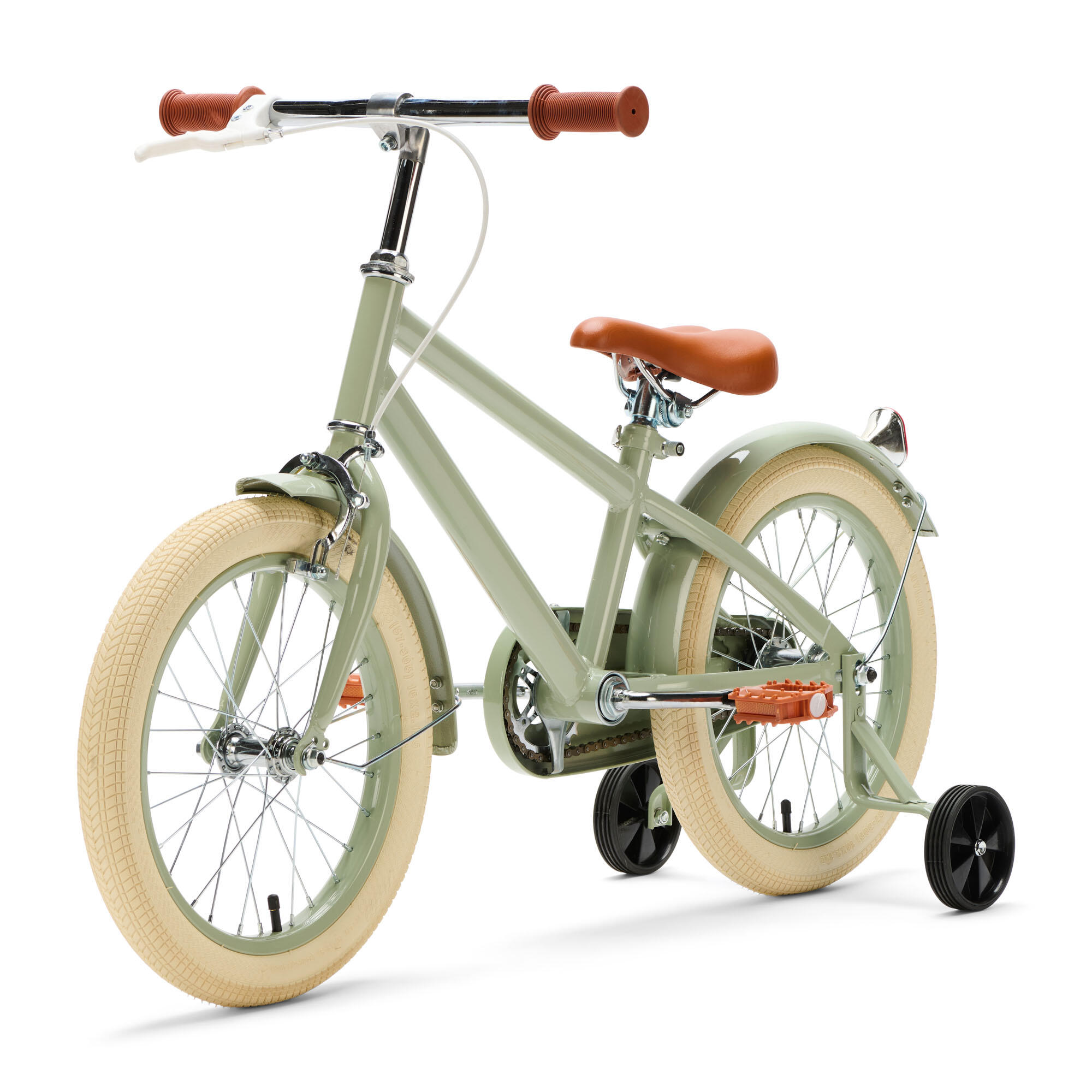 Vélo Enfant 14 Pouces – Garçons Et Filles, Roues Stabilisatrices, Double Frein, Hauteur Réglable Dès 3 Ans