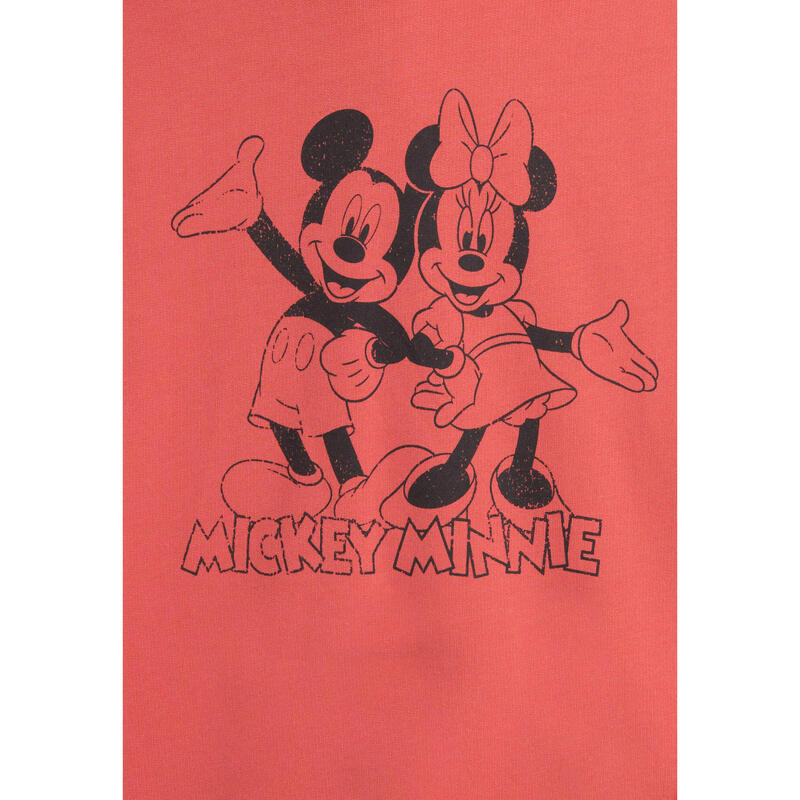 Sweat-shirt à capuche coupe confortable Mickey et Minnie