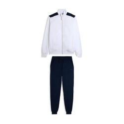 Survêtement de sport en coton avec sweat-shirt zippé et détails contrastés