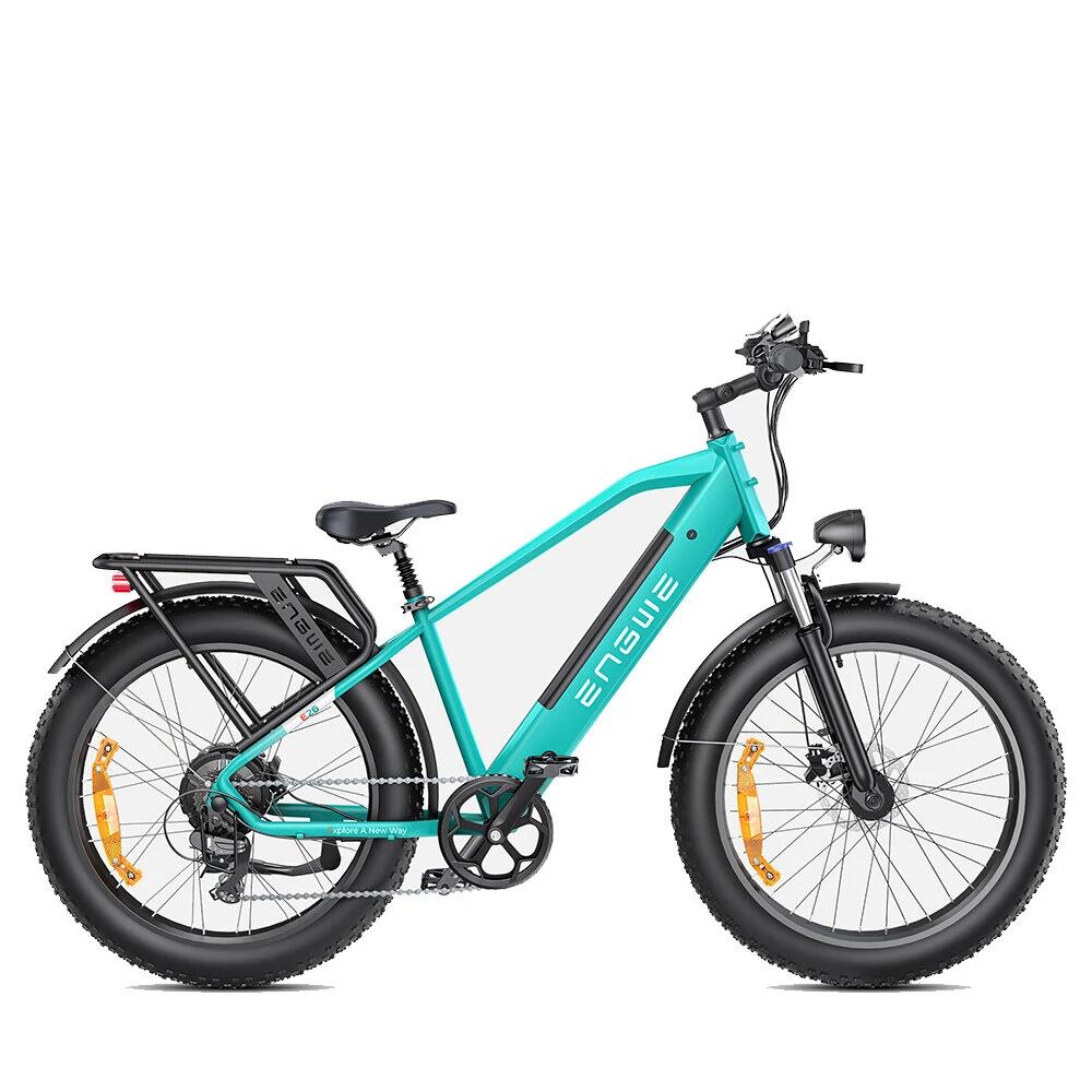 Engwe - Vélo Électrique Tout-terrain À Double Suspension Engwe E26 250 W 48 V 16 Ah - Fatbike - Noir|vert - 26" - Decathlon