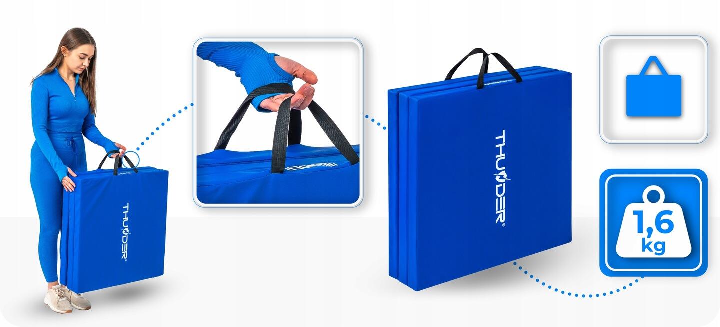 Matelas de gymnastique pliable pour exercices 180x60x4 3/7