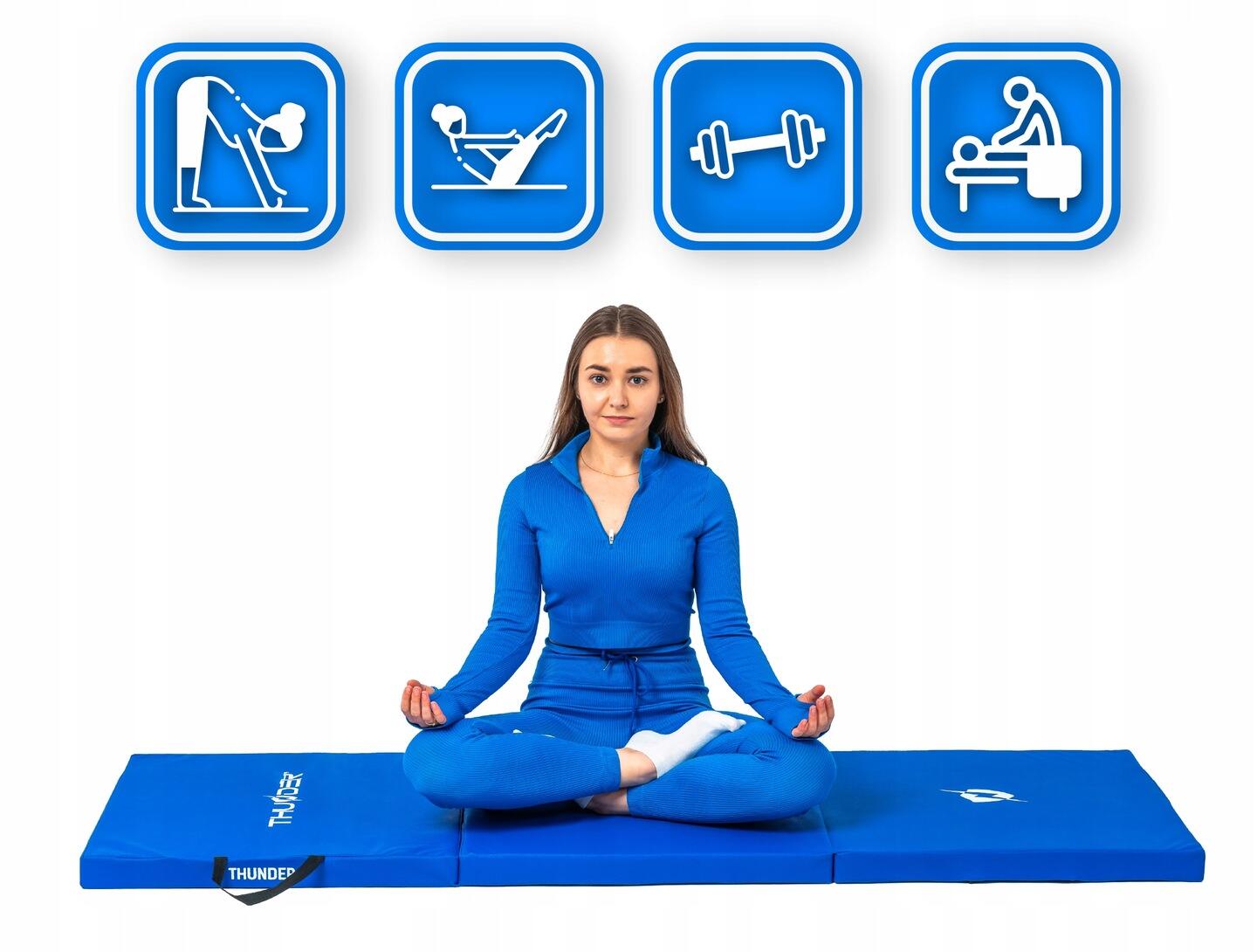 Matelas de gymnastique pliable pour exercices 180x60x4 4/7