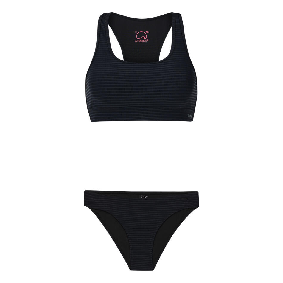 Protest - Maillot De Bain 2 Pièces Femme Protest Eager - Maillot De Bain 2 Pièces - Noir - 48 Xl - Decathlon