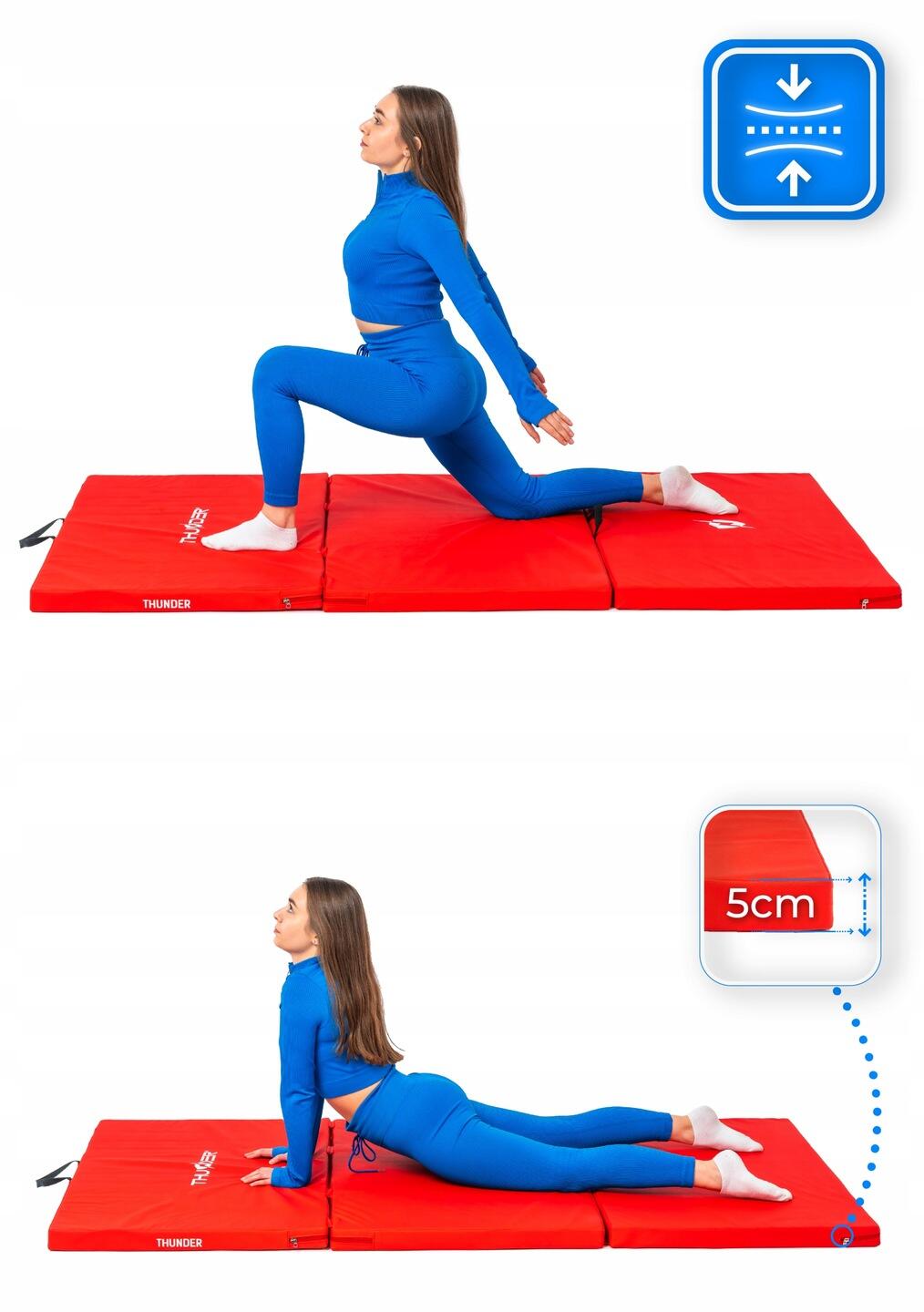 Matelas de gymnastique pliable pour exercices 197x100x5 5/7