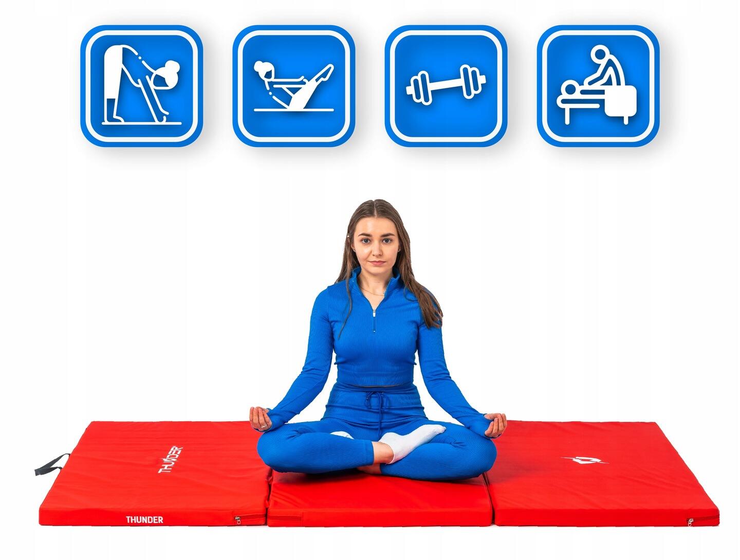 Matelas de gymnastique pliable pour exercices 197x100x5 4/7