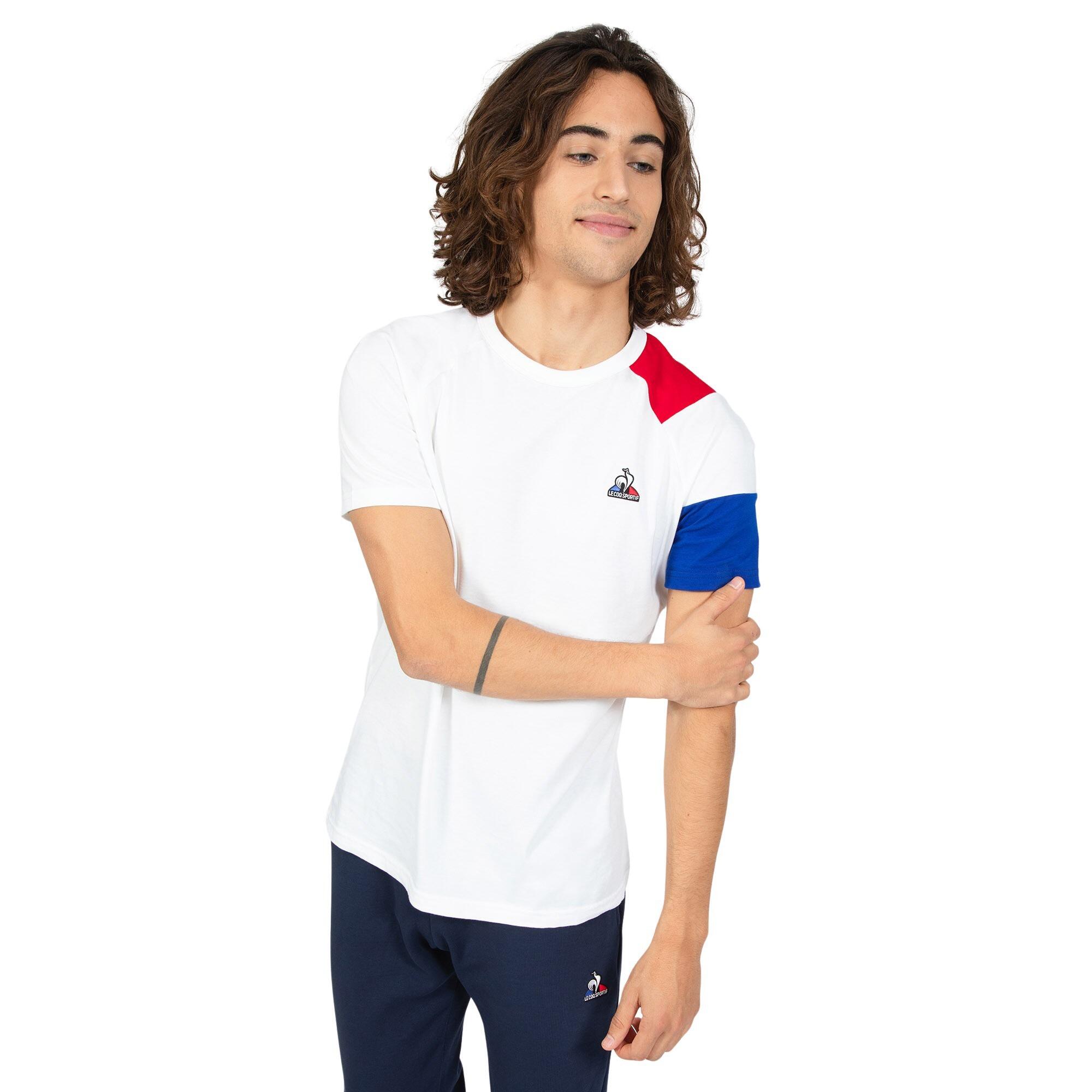Tshirt Le Coq Sportif BAT TEE SS NÂ°1 M Blanc 3/5