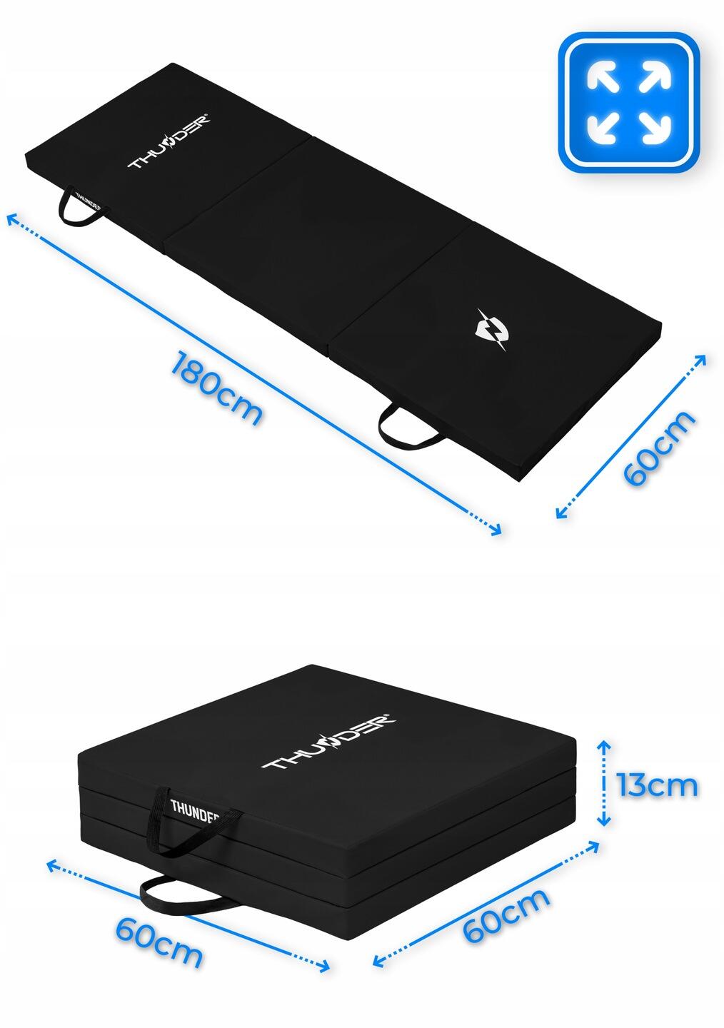 Matelas de gymnastique pliable pour exercices 180x60x4 2/7