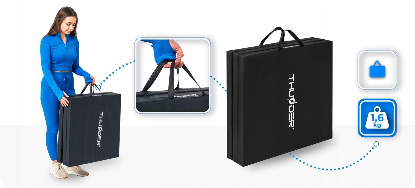 Matelas de gymnastique pliable pour exercices 180x60x4 3/7