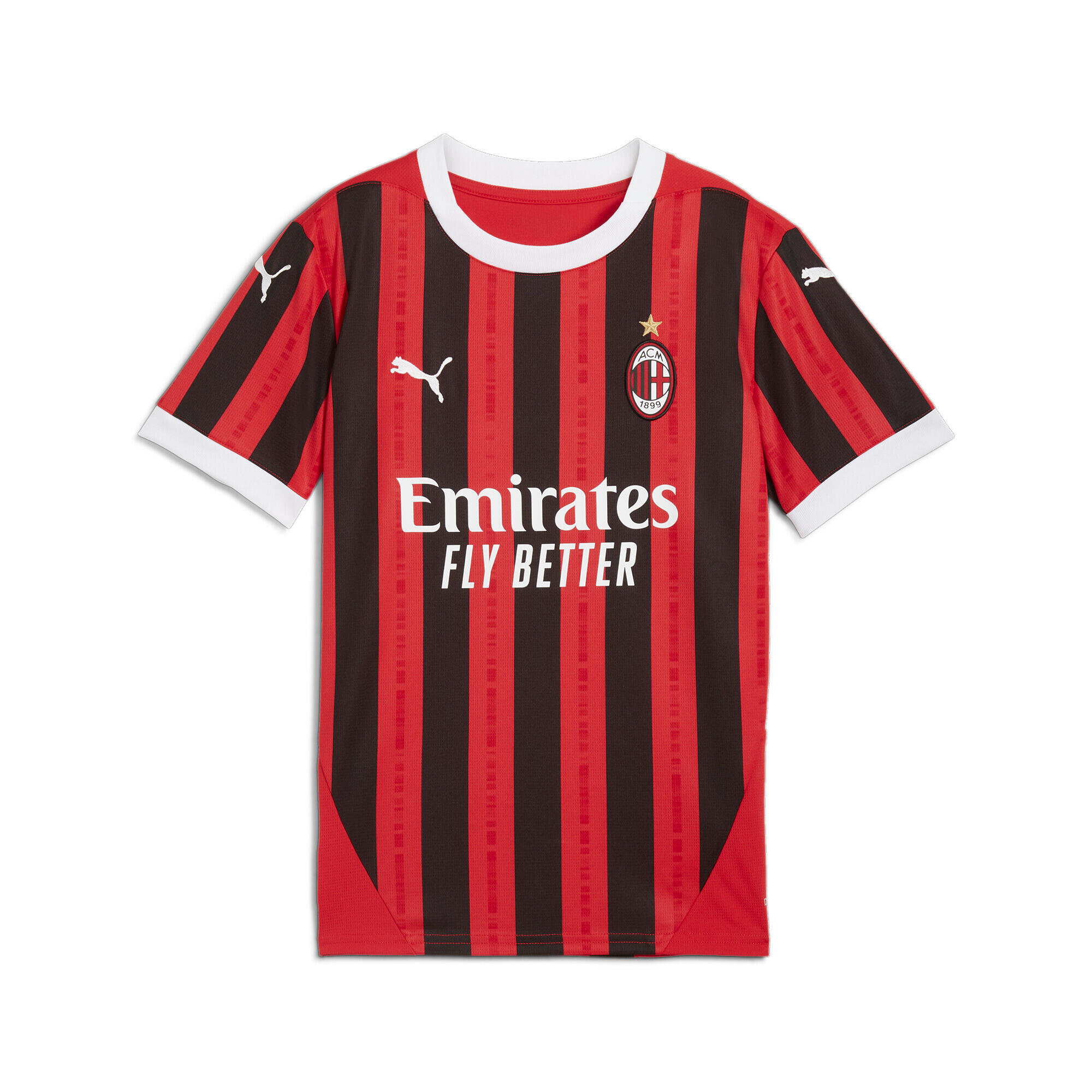 Puma - Seconde Vie - Maillot Domicile Enfant Milan Ac 2024/25 - Maillot Manches Courtes - Rouge -  6 À 8 Ans - Decathlon