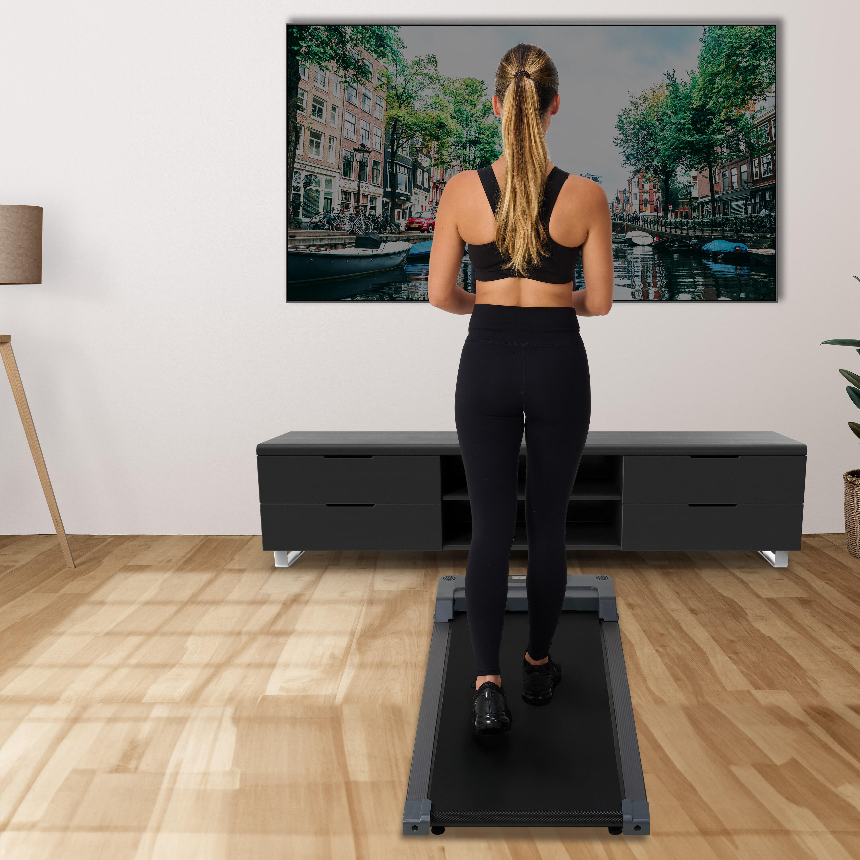 Infinity Walking Pad loopband 1-6 km/u Bluetooth afstandsbediening antraciet 5/7
