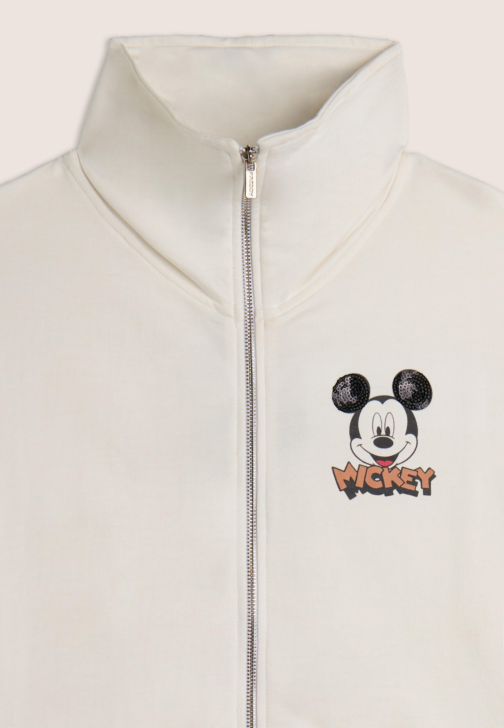 Felpa collo alto e zip comfort fit Mickey Mouse 3/3