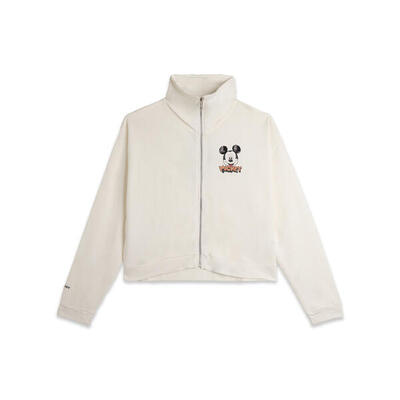 Felpa collo alto e zip comfort fit Mickey Mouse