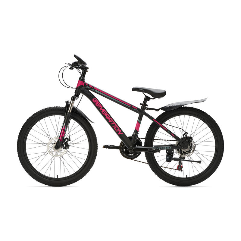 Generation Baturo  VTT 24 pouces - Rose - Garde-boue
