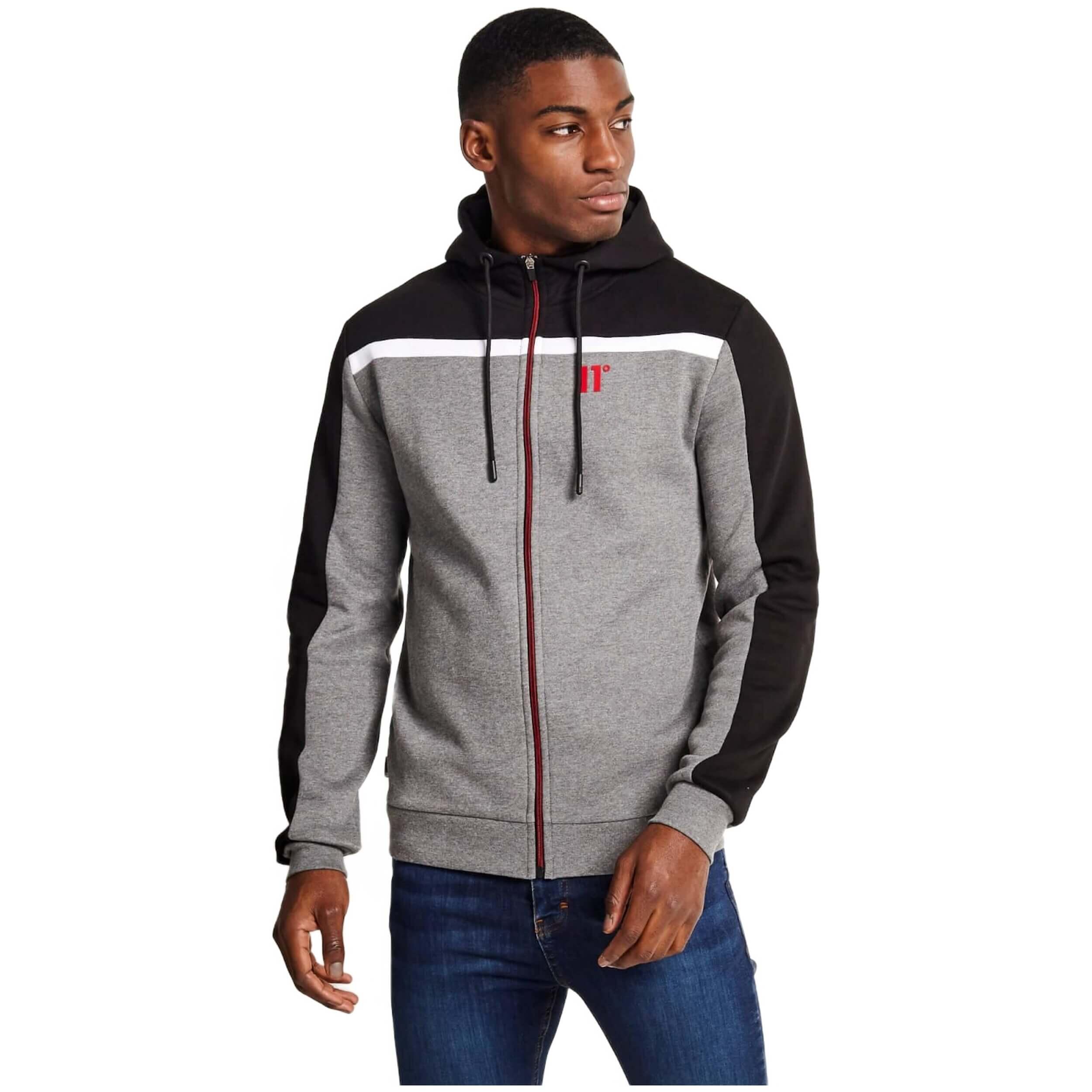 Sudadera con capucha 11 degrees modelo 11D1332-900 para unisex 1/3
