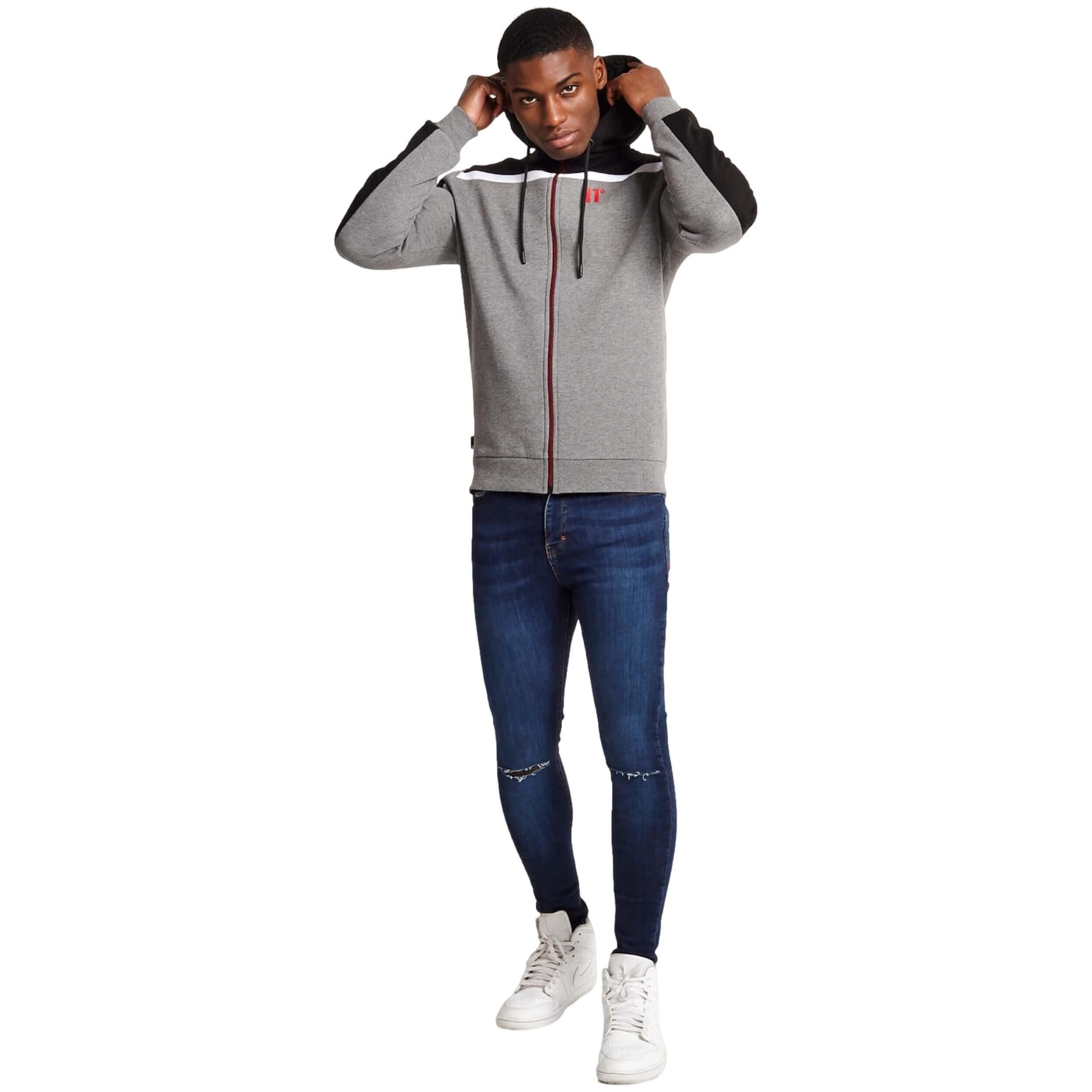 Sudadera con capucha 11 degrees modelo 11D1332-900 para unisex 2/3