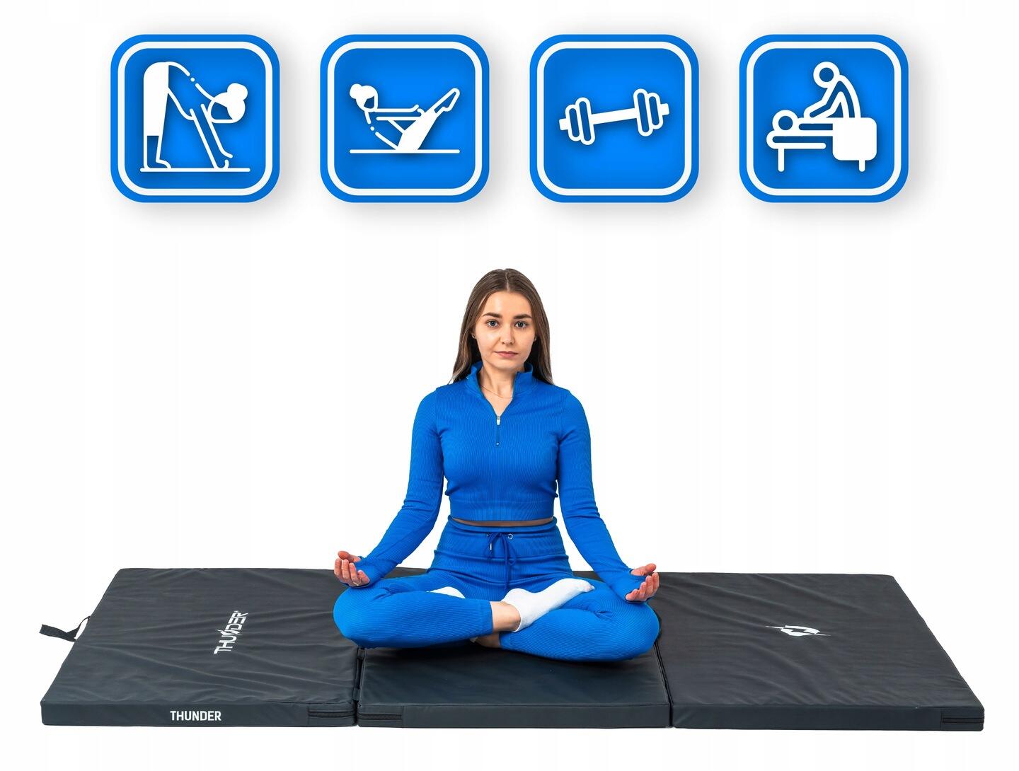 Matelas de gymnastique pliable pour exercices 197x100x5 4/7